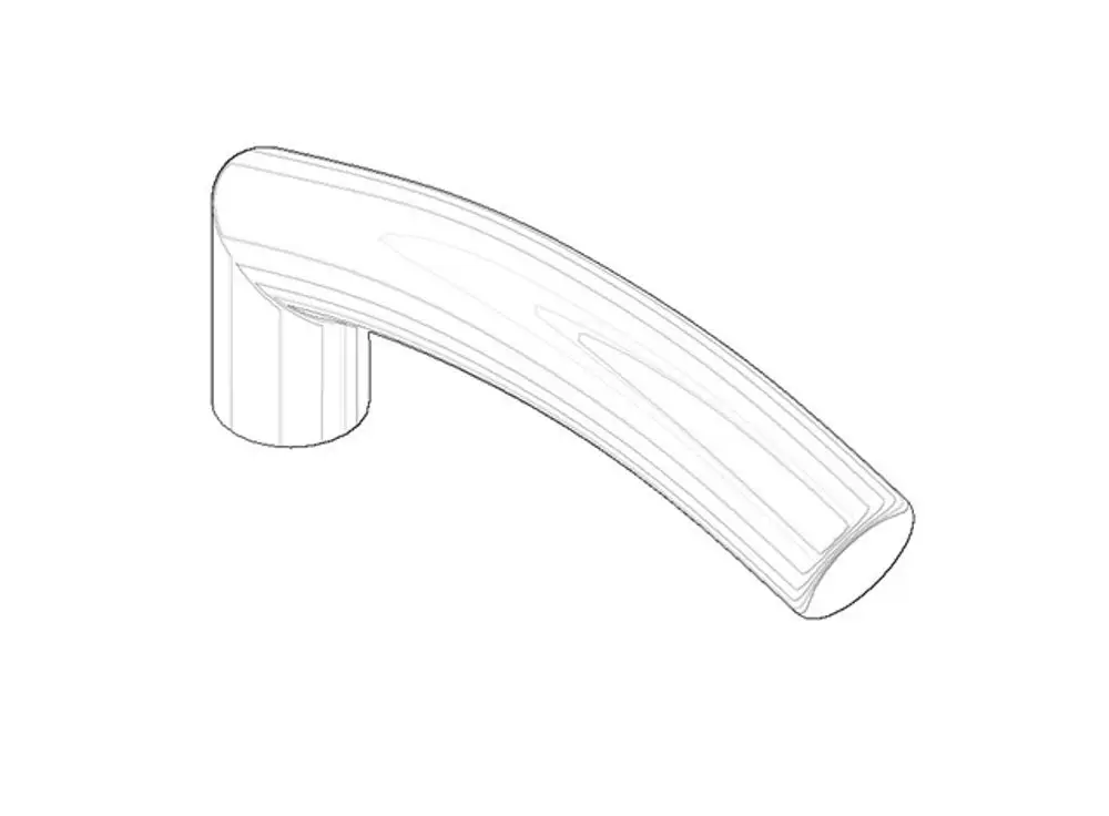 DORNBRACHT Griff ERSATZTEILE 092087046 95 x 37,5 x 16,5 mm Platin gebürstet, 092087046-06 Galeriebild 1